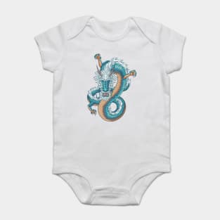 Asian dragon japanese style Baby Bodysuit